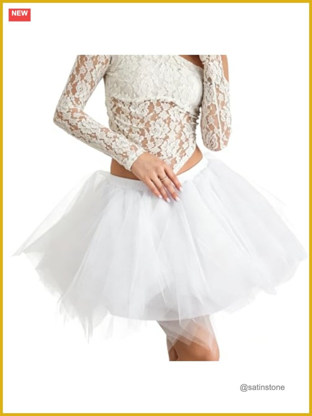 Layered Tulle Tutu Skirt Irregular Hem Mesh Party Skirt